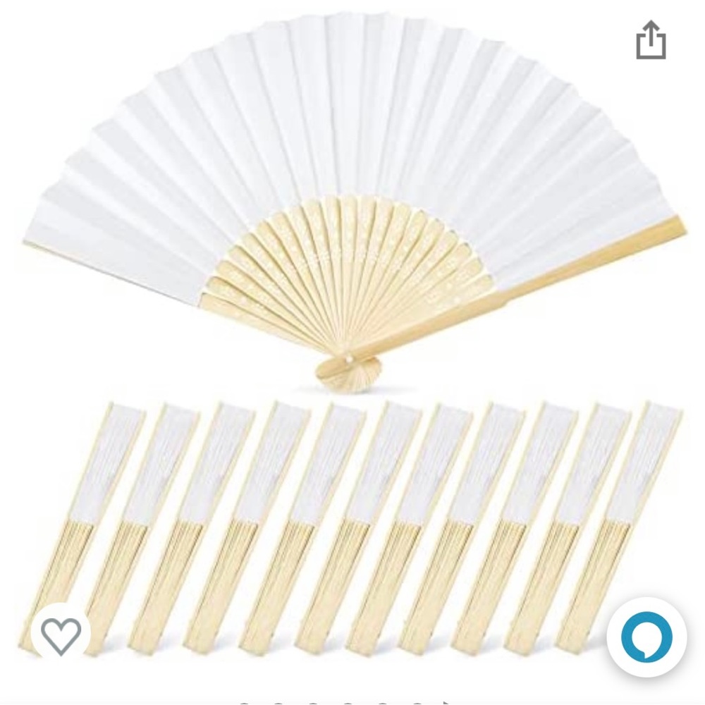 25 - Foldable Bamboo fans